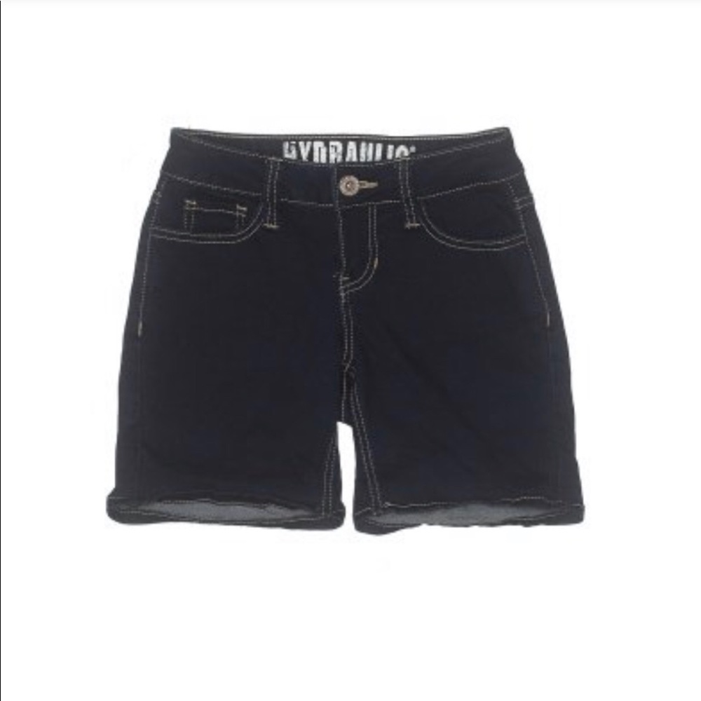 Hydraulic blue jean shorts